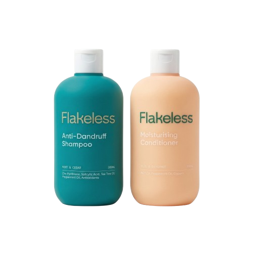 Flakeless shampoo bottle
